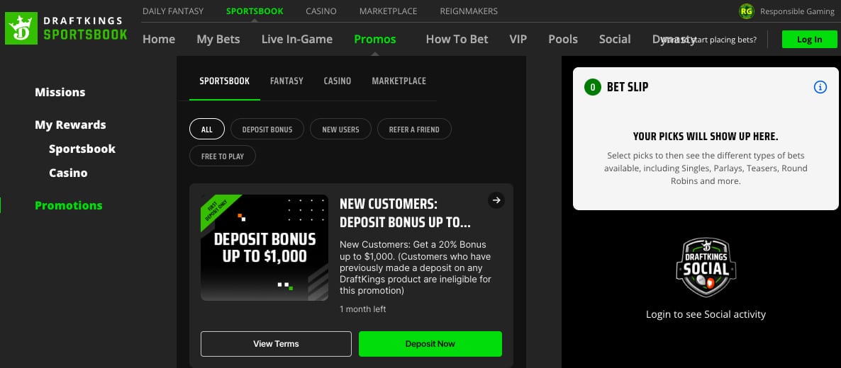 DraftKings Sportsbook Bonus Code - $50 Free Bet + $1000 Match