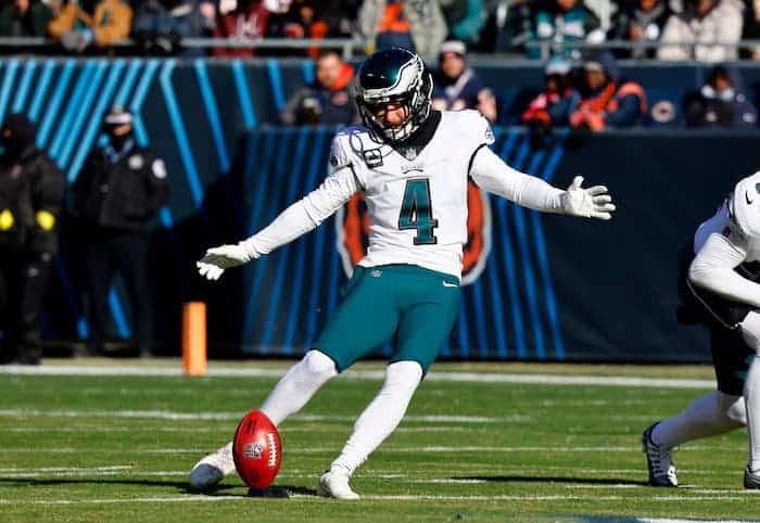 Britain Covey of the Philadelphia Eagles runs with the ball against