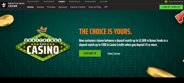 DraftKings Casino Promo Code - $50 Free + $2000 Match