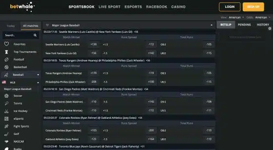BetWhale New Jersey sportsbook
