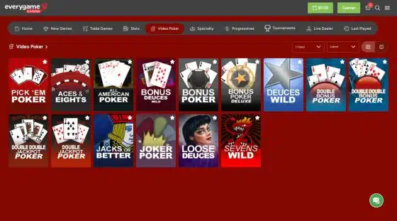 Everygame PA online casinos