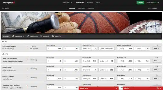 Everygame Pennsylvania sports betting online