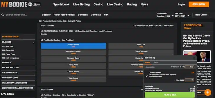 mybookie - online kansas sports betting