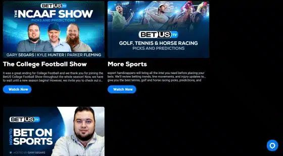 BetUS golf betting site