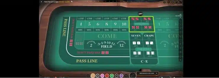 Craps Hardways Bets