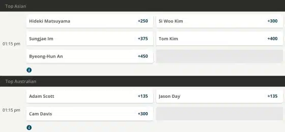 Golf groups betting