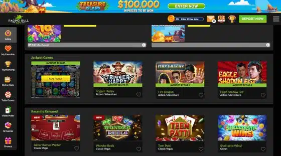 Raging Bull online casino