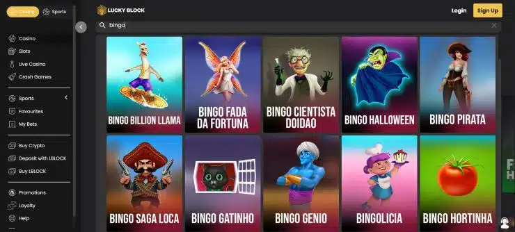 Lucky Block Bingo