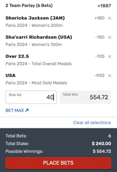 Parlay Olympic Betting