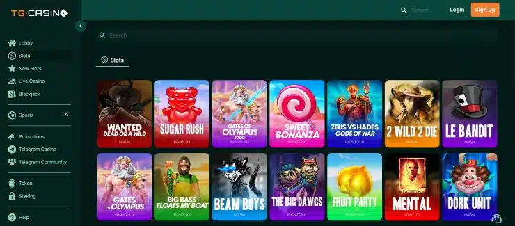 TG Casino - best anonymous casino