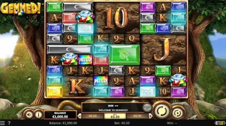 gemmed slot machine game