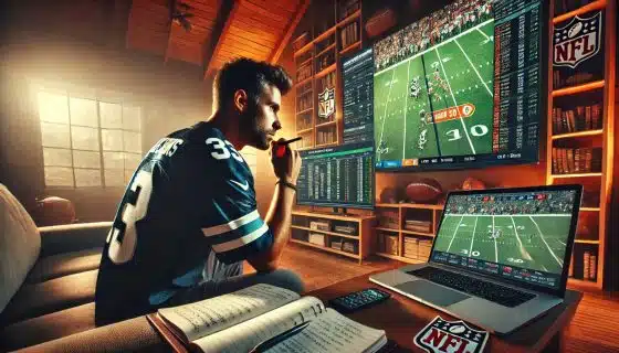 Image showing an NFL bettor looking to middle a bet