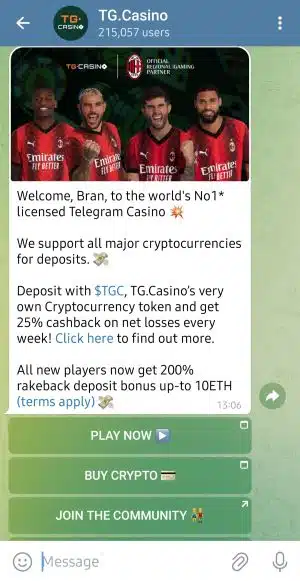 Select Your Telegram Casino