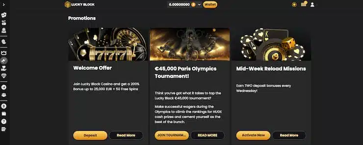 lucky block - best telegram casino bonuses