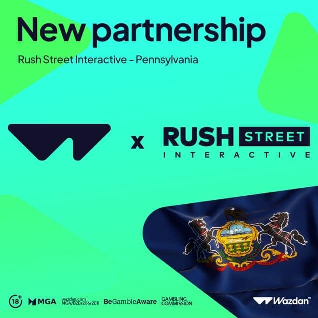 Rush Street Interactive Launches New Pennsylvania Online Casino Games With Wazdan