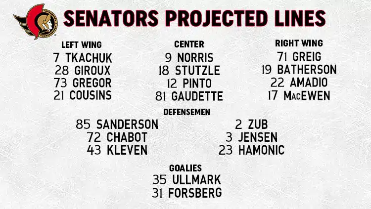 Senators Lines