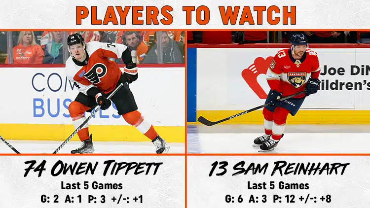 Flyers Panthers Players to Watch