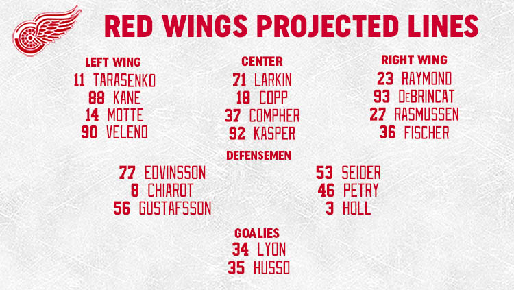 Red Wings Lines